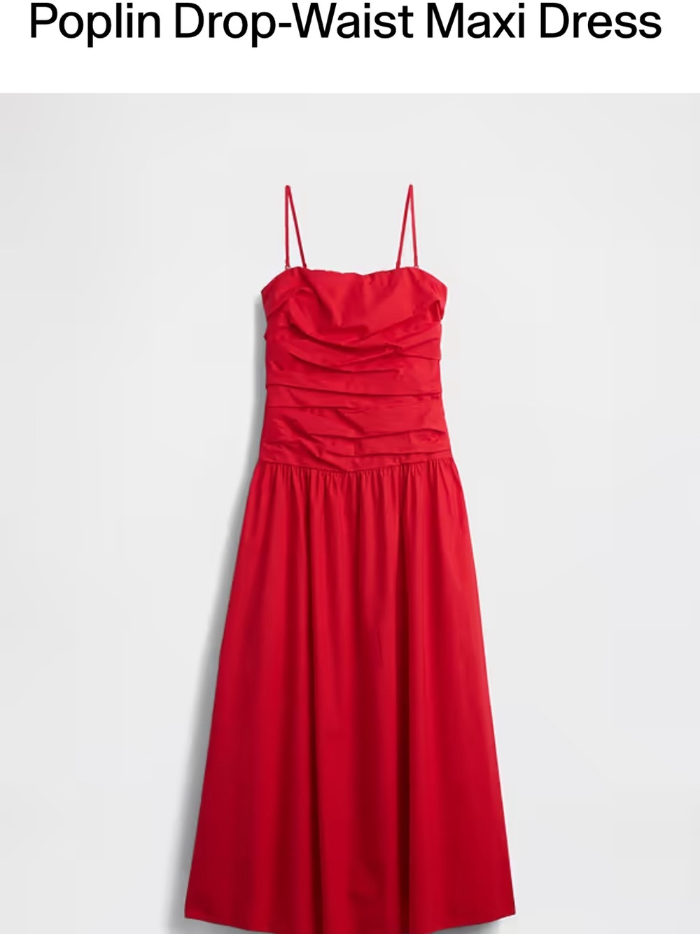 Gap Poplin Drop-Waist Maxi Dress - Picture 3 of 3